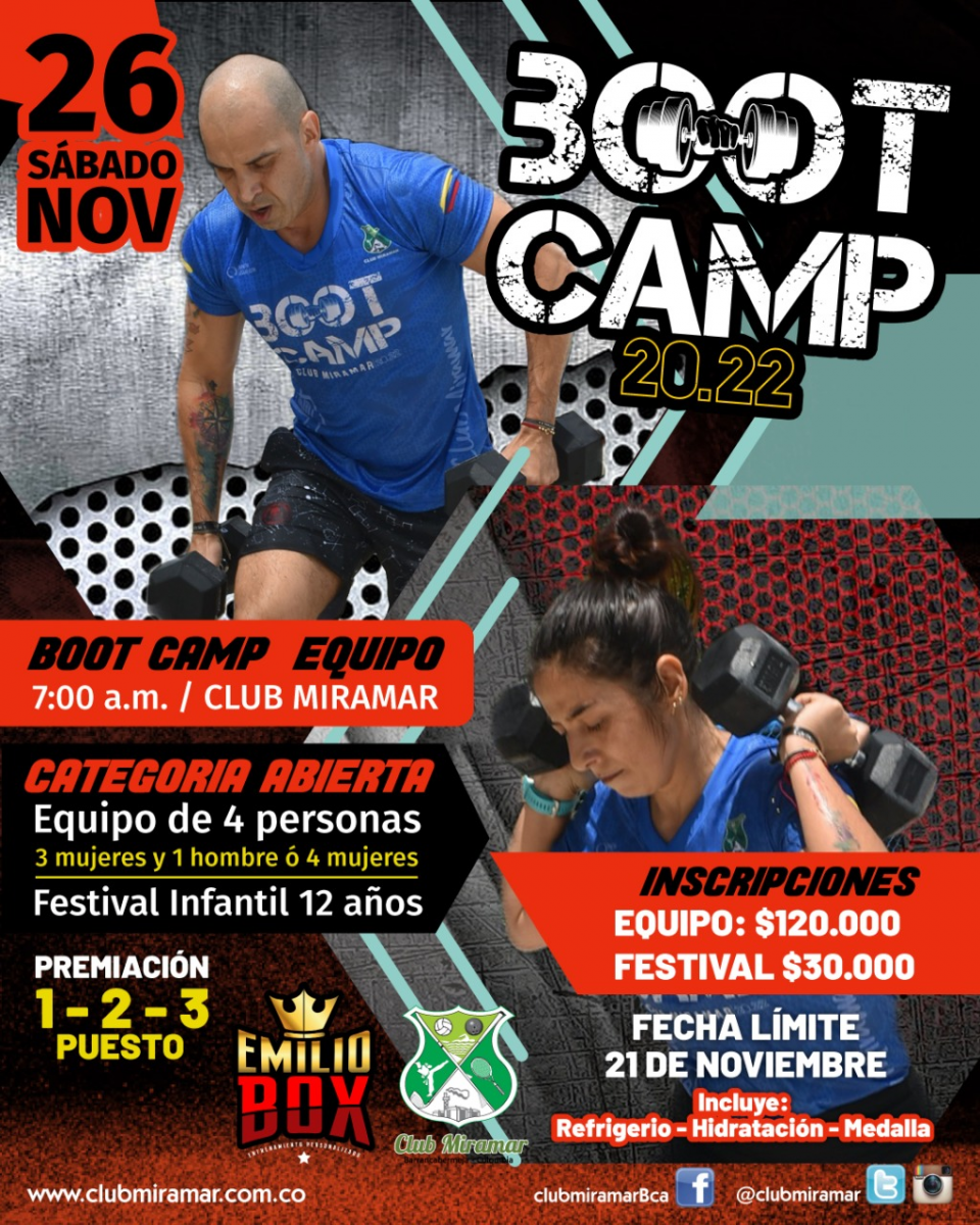 Boot Camp 2022 Club Miramar Barrancabermeja